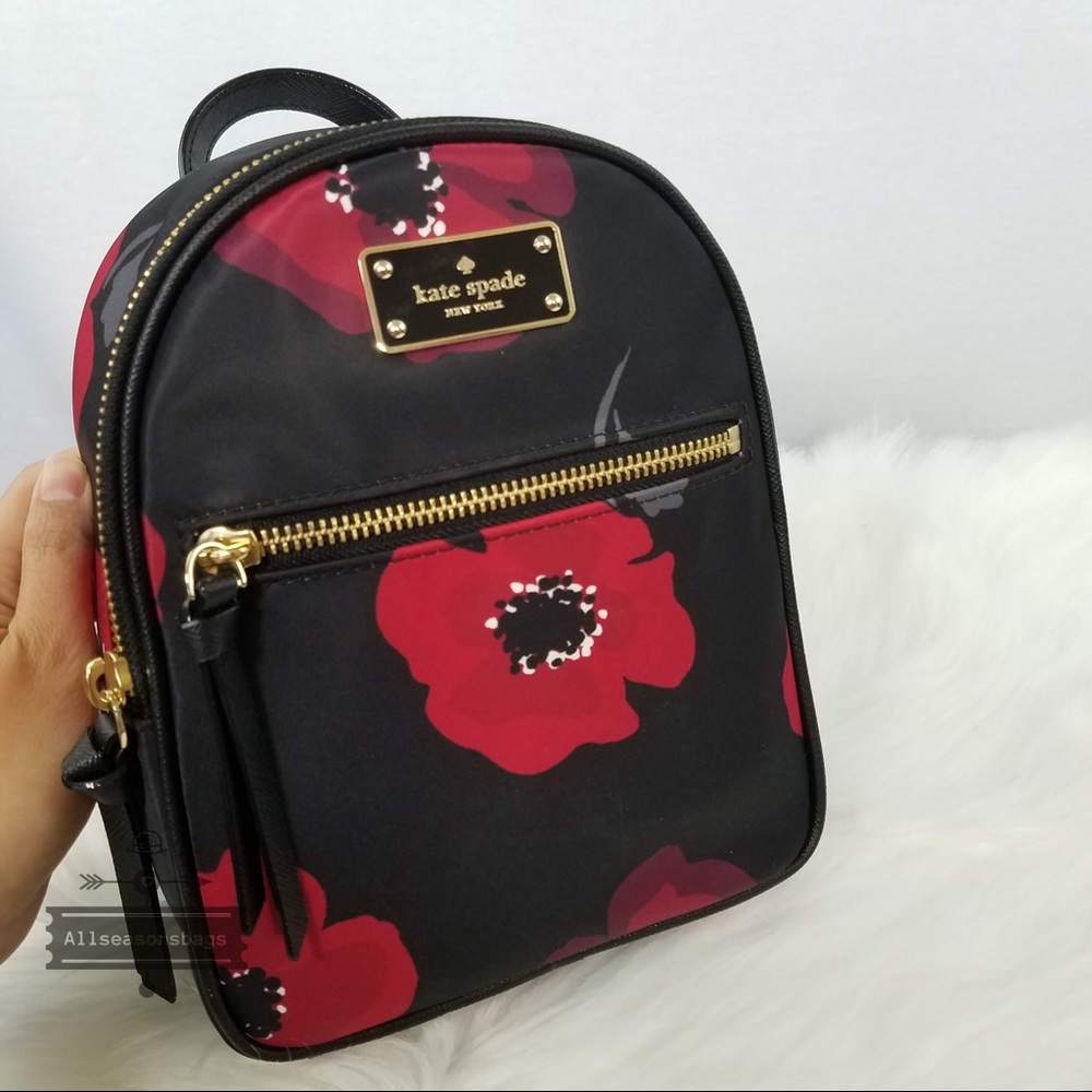 Kate spade mini Bradley Wilson poppy backpack bag - Picture 5 of 8